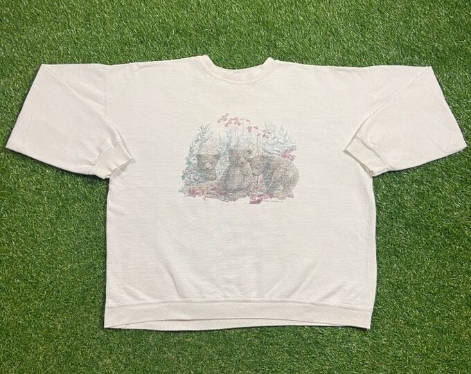 Vintage Bear Cubs Crewneck Sweatshirt Northern Reflections Size Large Polo Ralph Lauren RL American Apparel Teddy Bear Pull Over Comfy Warm