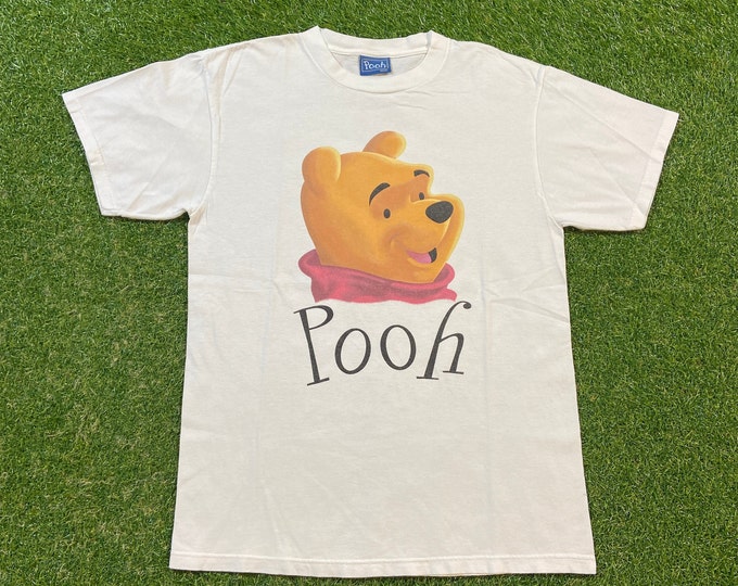 Vintage Winnie The Pooh T Shirt Tee Size Large L Walt Disney Classic Cartoon Mickey Mouse Pooh 1990s 90s