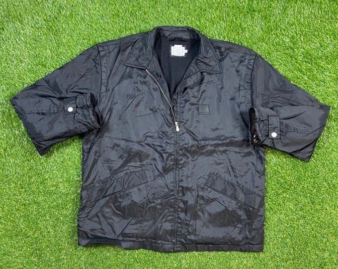 Vintage Calvin Klein Jeans Jacket Size Large American Fashion House New York NYC Classic Apparel 1990s 90s