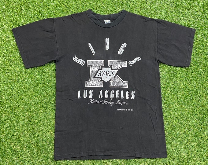 Vintage Los Angeles Kings T Shirt Tee Made USA Size Large L NHL Hockey Beverly Hills LA California 1990s 90s