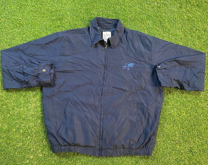 Vintage Guy Harvey Jacket Blue Water Size Xtra Large XL Bass Pro Shops Fishing Apparel Accessories Hunting Nature 1990s 90s