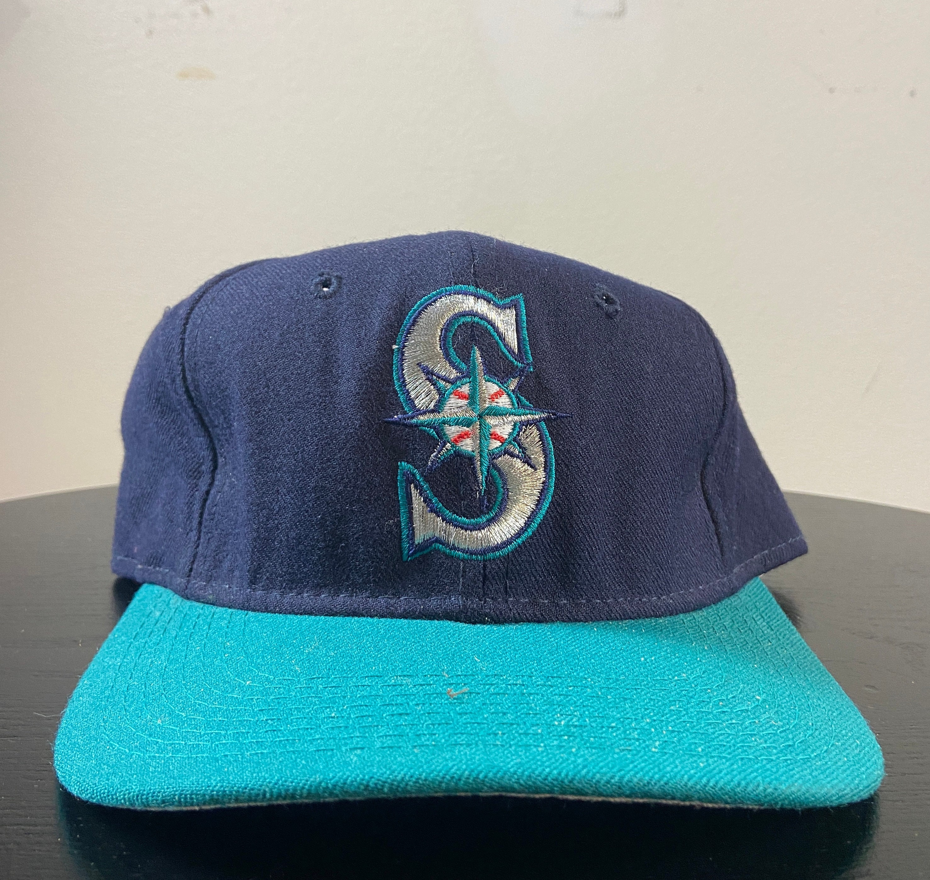 Seattle Mariners Hat Cap Mens Adjustable Strap Blue New Era MLB