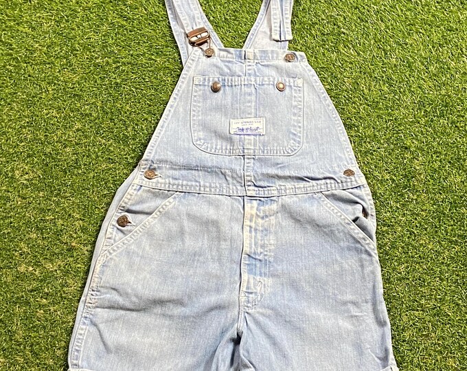 Vintage Levi's Overalls Made USA 27x 34 Apparel Fashion Jeans Pop Suspenders 1990s 90s