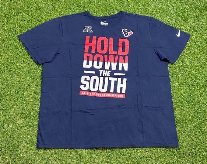 Vintage Houston Texans T Shirt Tee Nike Size XXL 2XL Houston Oilers Texas NFL Football 00s