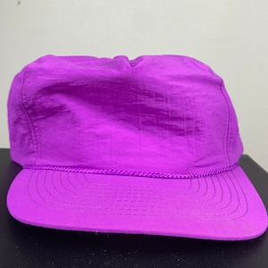Vintage Plain Purple Snapback Hat OSFA Cap The Cincy Cape 1980s 1990s 80s 90s Custom Blank
