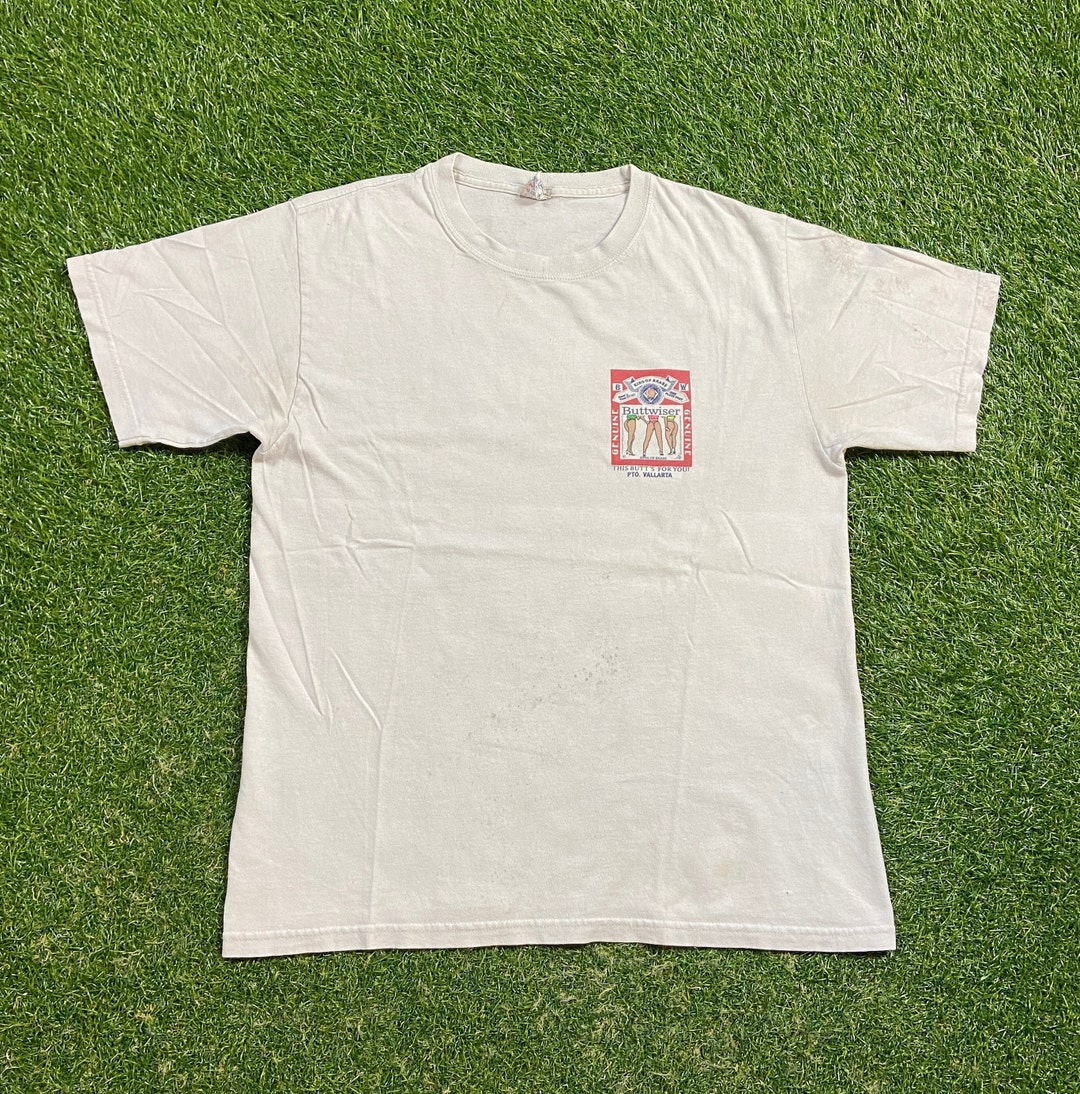 Vintage Buttwiser T Shirt Tee Size Medium M Cozumel Mexico
