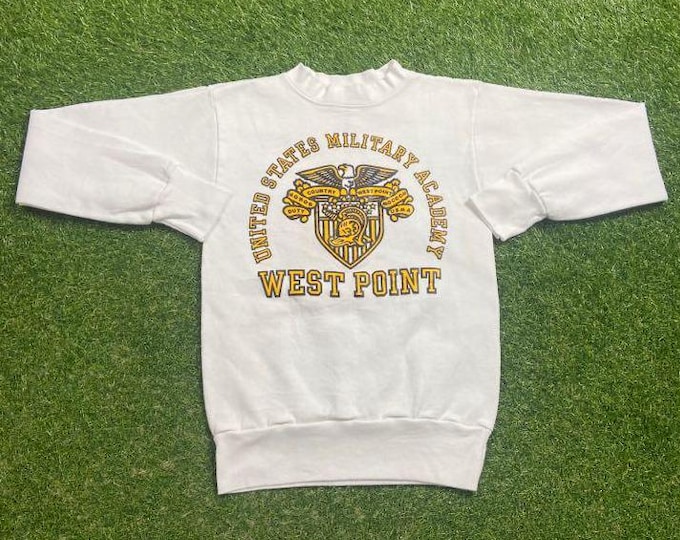Vintage United States Military Academy West Point Crewneck Sweatshirt Made USA Size Small S Marines Navy United States Military Veteran 90s