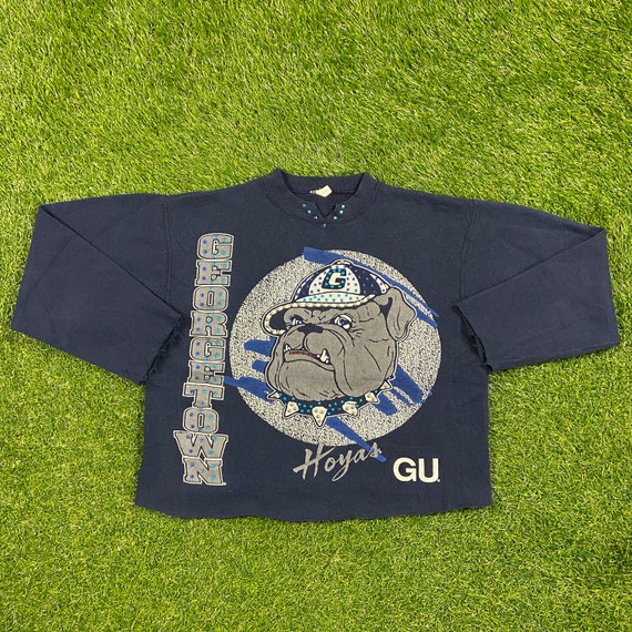 Vintage Georgetown University Hoyas Crewneck Sweatshirt Size Small S Washington DC NCAA College Basketball Pull Over Oversized Bedazzled Etsy Canada