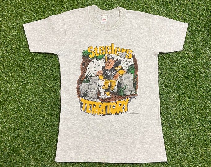 Vintage Pittsburgh Steelers T Shirt Tee Made USA Size Xtra Large XL NFL Football Pennsylvania Classic 1990s 90s