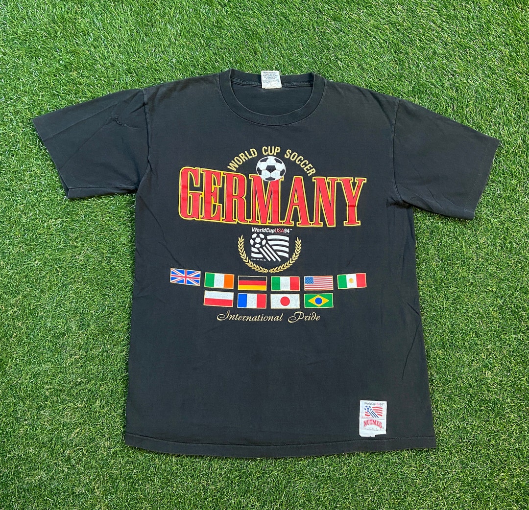 Vintage Germany T Shirt Tee Nutmeg Mills Made Usa Size Large L