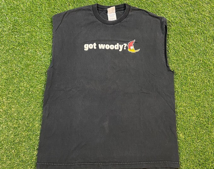 Vintage Got Woody? T Shirt Tee Size Xtra Large XL Woody the Woodpecker Universal Studios Classic Cartoon Animation 1990s 90s