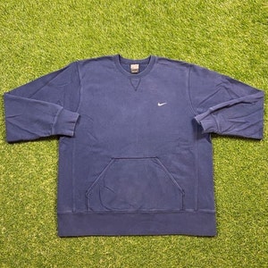 Vintage Nike Crewneck Sweatshirt Size Large L Nike Check Air Jordan Just Do It Classic Sportswear Pull Over Oversized Warm