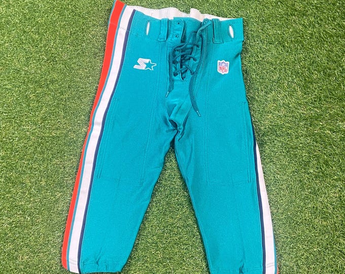 Vintage Miami Dolphins Football Pants Starter Made USA Size 32 NFL Football Florida Uniform 00s Game Issued Game Worn