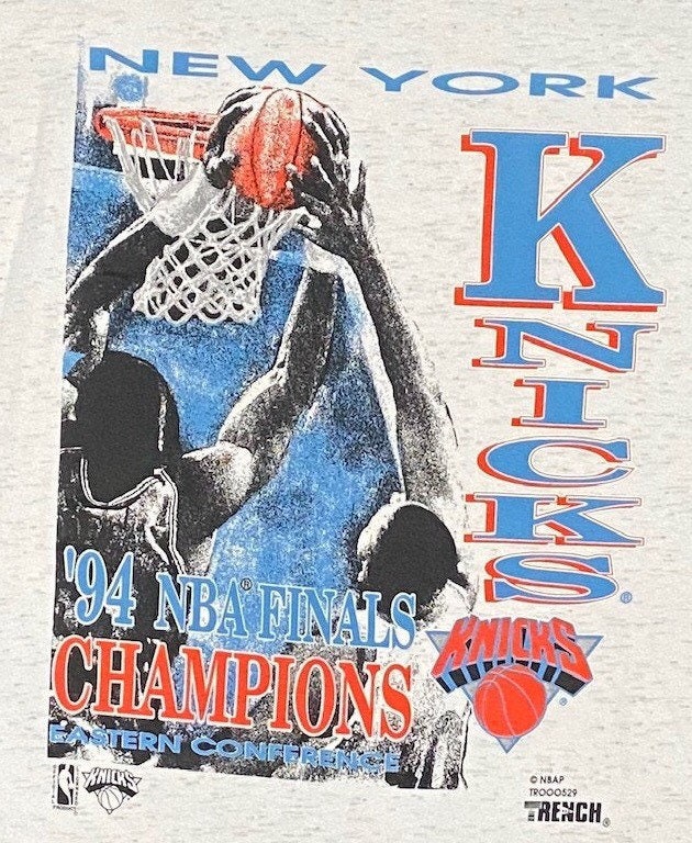 VINTAGE NBA FINALS NEW YORK KNICKS 1994 TEE SHIRT SIZE XL MADE IN USA