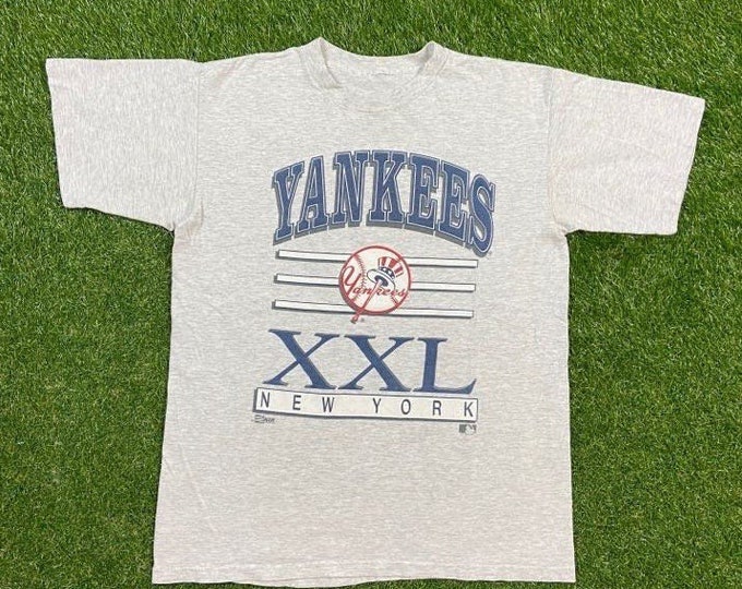 Vintage New York Yankees T Shirt Tee Size Large L MLB Baseball Nyc Bronx Bombers Jeter Judge Classic 1990s 90s