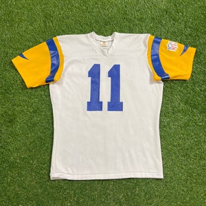 Vintage St Louis Rams Jersey Rawlings Made USA Size Large L NFL Football Super Bowl Missouri Los Angeles 1990s 90s