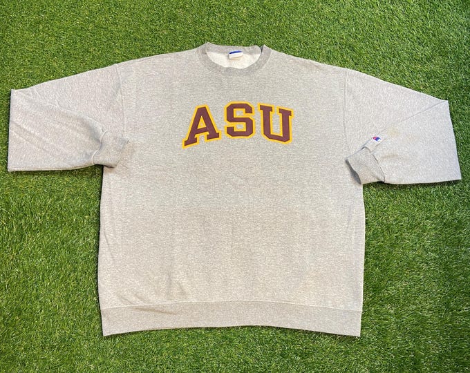 Vintage Arizona State University Crewneck Sweatshirt Champion Size XXL 2XL NCAA College Football Phoenix Sun Devils ASU 1990s 90s Pull Over