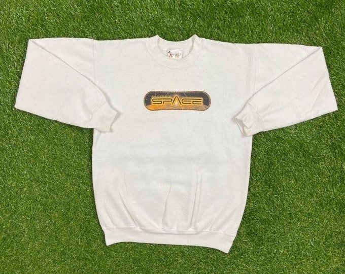 Vintage Epcot Center Mission Space Crewneck Sweatshirt Size Medium M Walt Disney World Magic Kingdom Classic Rare Pull Over Oversized