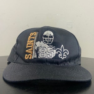 Chapéu snapback vintage do New Orleans Saints OSFA NFL Football NOLA Big Easy Brees Louisiana Original Classic 1990s 90s