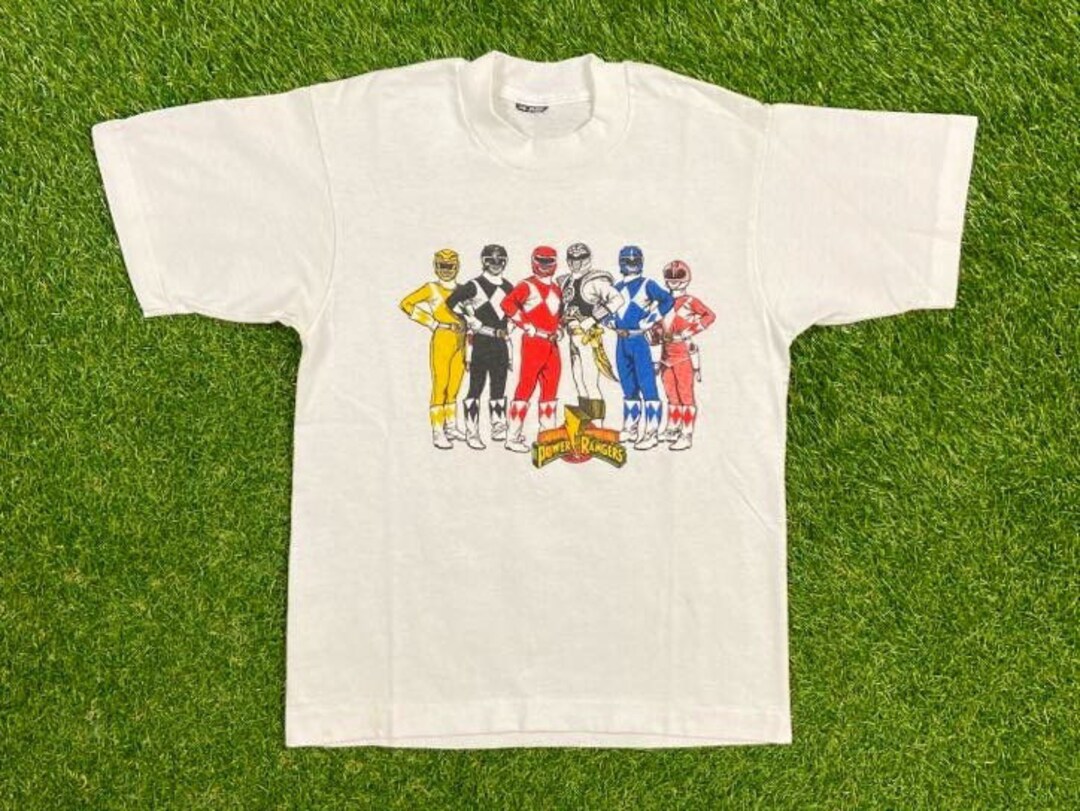 Vintage Power Rangers T Shirt Tee Size 14-16 XS Small Might