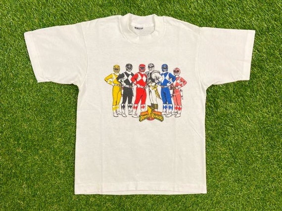 Vintage Power Rangers T Shirt Tee Size 14-16 XS Small Might