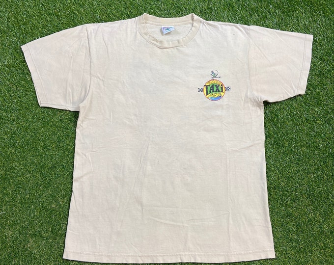 Vintage Water Taxi T Shirt Tee Caribbean Soul USA Size Xtra Large XL Tropical Caribbean Island Beach Vacation Planet Ocean 1990s 90s