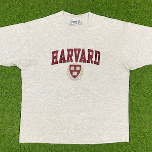 ヴィンテージ ハーバード大学 スペルアウト Tシャツ NCAA XL Lee クラシック 法学部 1990年代 大学キャンパス クレスト