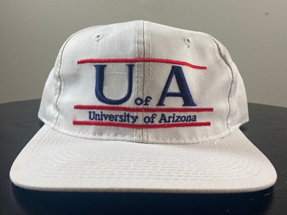 Vintage University of Arizona Wildcats Snapback Hat Cap The Game OSFA NCAA College Basketball Phoenix 1980s 80s Glued Tag Rare
