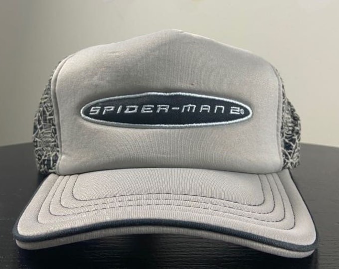 Vintage Spider Man 2 Snapback Hat ABG Accessories OSFA Marvel Comics Superhero Mega 00s Blockhead Film Promo Peter Parker