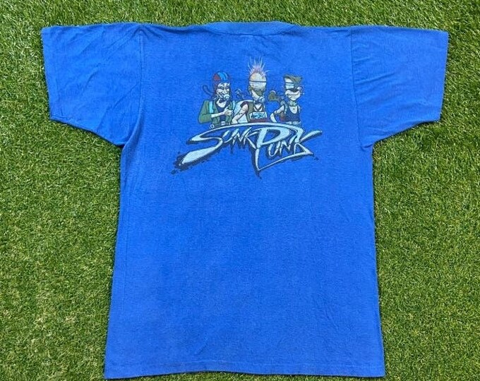Vintage Divers World of Cayman T Shirt Tee America Project Made USA Xta Large XL Scuba Diving Planet Ocean Grand Cayman Islands 1980s 80s