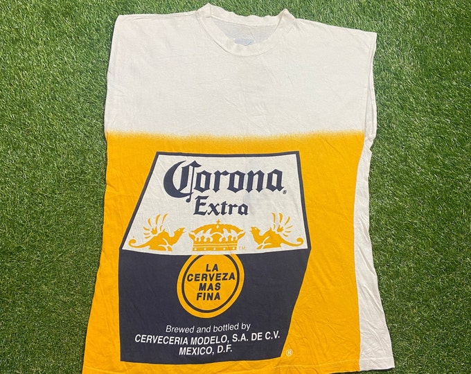 Vintage Corona Extra T Shirt Tee Size Xtra Large XL Cinco de Mayo Pale Larger Cancun Mexico Mexican Beer Cerveza 1990s 90s