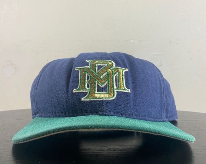 Vintage Milwaukee Brewers Snapback Hat New Era Made USA OSFA MLB Baseball National League Wisconsin 1990s 90s