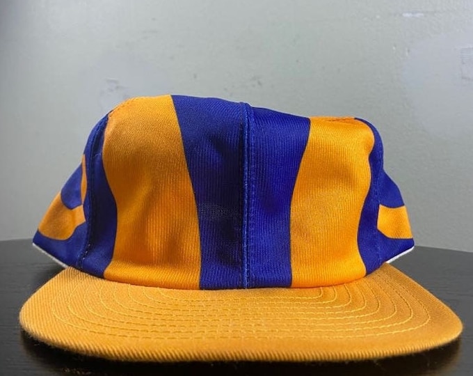 Vintage Los Angeles Rams Snapback Hat OSFA NFL Football LA California St Louis 1990s 90s helmet Hat