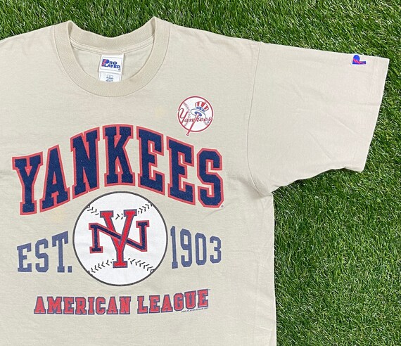 Vintage New York Yankees 1997 T Shirt Tee Pro Layer Made USA Size