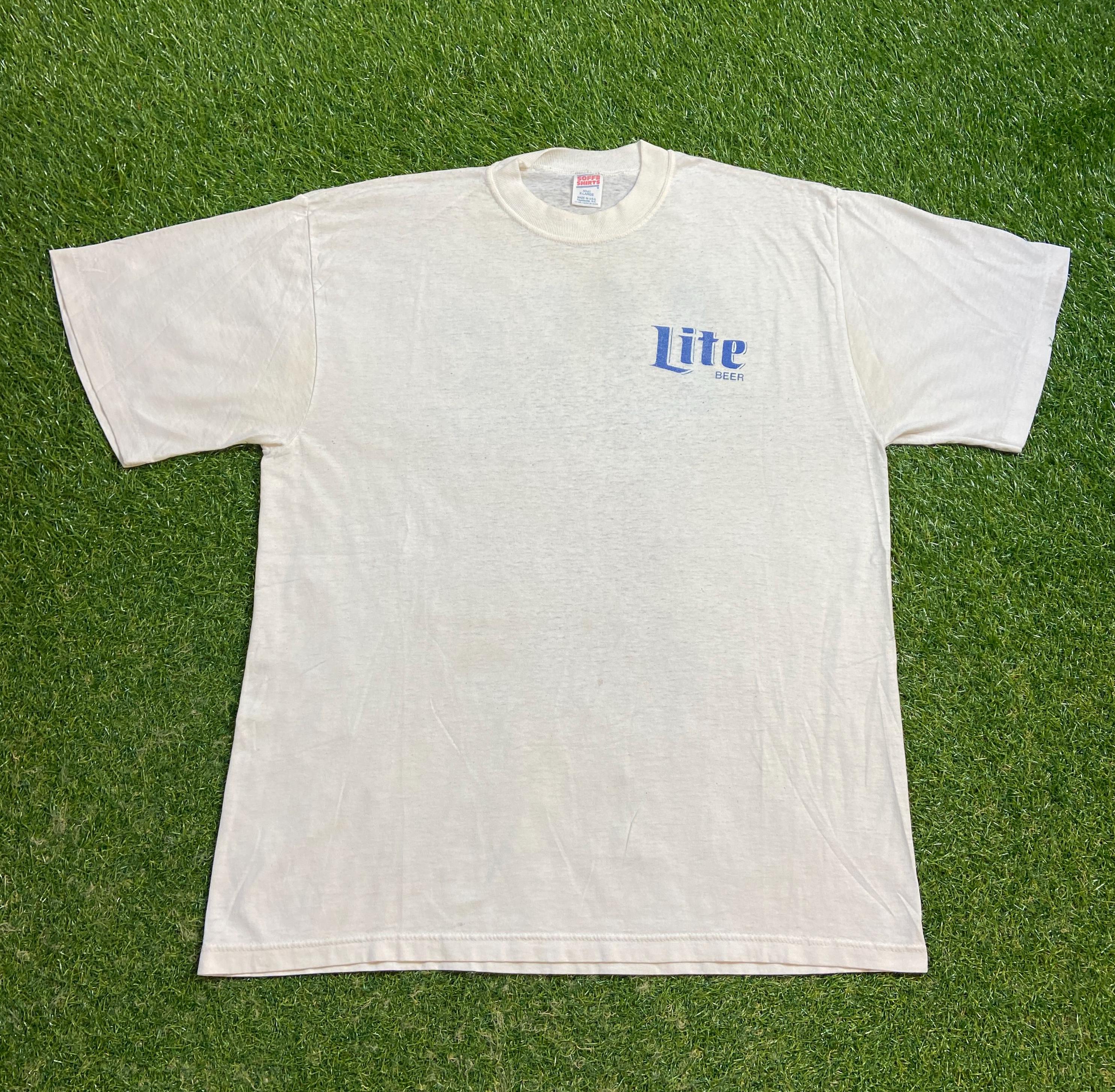 T-shirt Uomo Old Milwaukee Beer - Bianca 100% Cotone - Grafica Birra Vintage