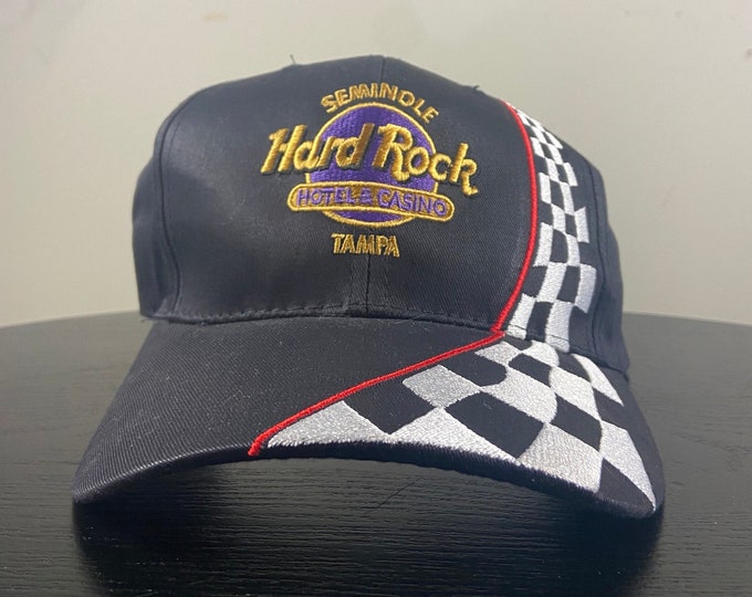Vintage Hard Rock Cafe Tampa Bay Snapback Hat Nissin Cap OSFA Florida Hotel Casino Classic Music 1990s 90s