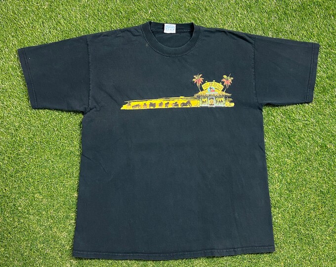 Vintage Caribbean Soul T Shirt Tee Size Xtra Large XL Outlaw Macaw Tropical Caribbean Island Beach Vacation Planet Ocean 1990s 90s