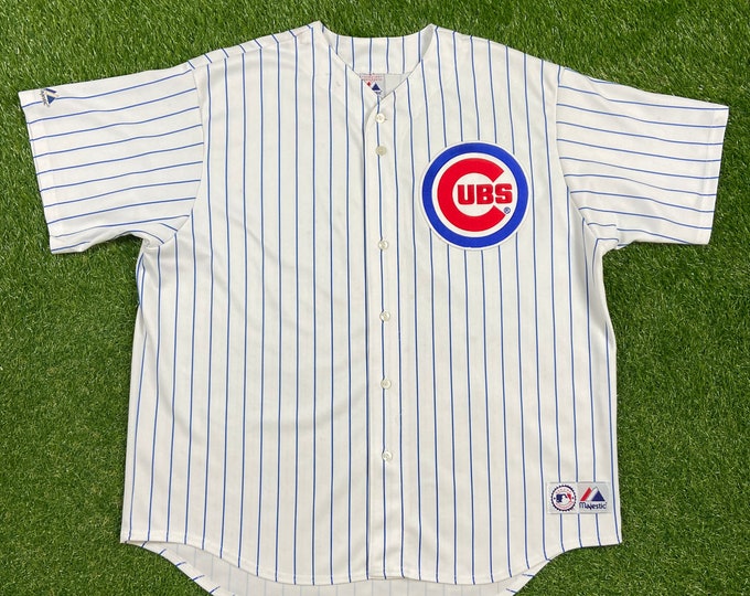Vintage Chicago Cubs Jersey Majestic Made USA Size 3X MLB Baseball National League 1990s VTG Classic Sammy Sosa 1990s Illinois
