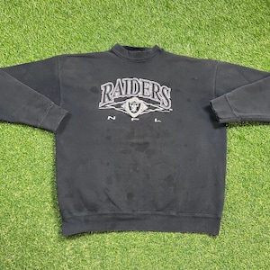 Vintage Oakland Raiders Crewneck Sweatshirt Made USA Größe L NFL Football Los Angeles Kalifornien Las Vegas NWA 1990er Jahre