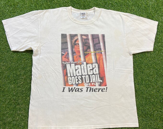 Vintage Madea Goes to Jail The Play T Shirt Tee Anvil Size Xtra Large XL Tyler Perry Classic Comedy Drama Film Theater