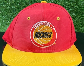 Vintage Houston Rockets Snapback Hat OSFA NBA Basketball Olajuwon Classic Logo Texas 1990s 90s