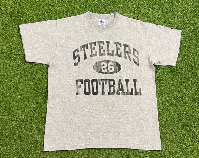Vintage Pittsburgh Steelers T Shirt Tee Starter Made USA Size Large L NFL Football Pennsylvania Classic 1990s 90s