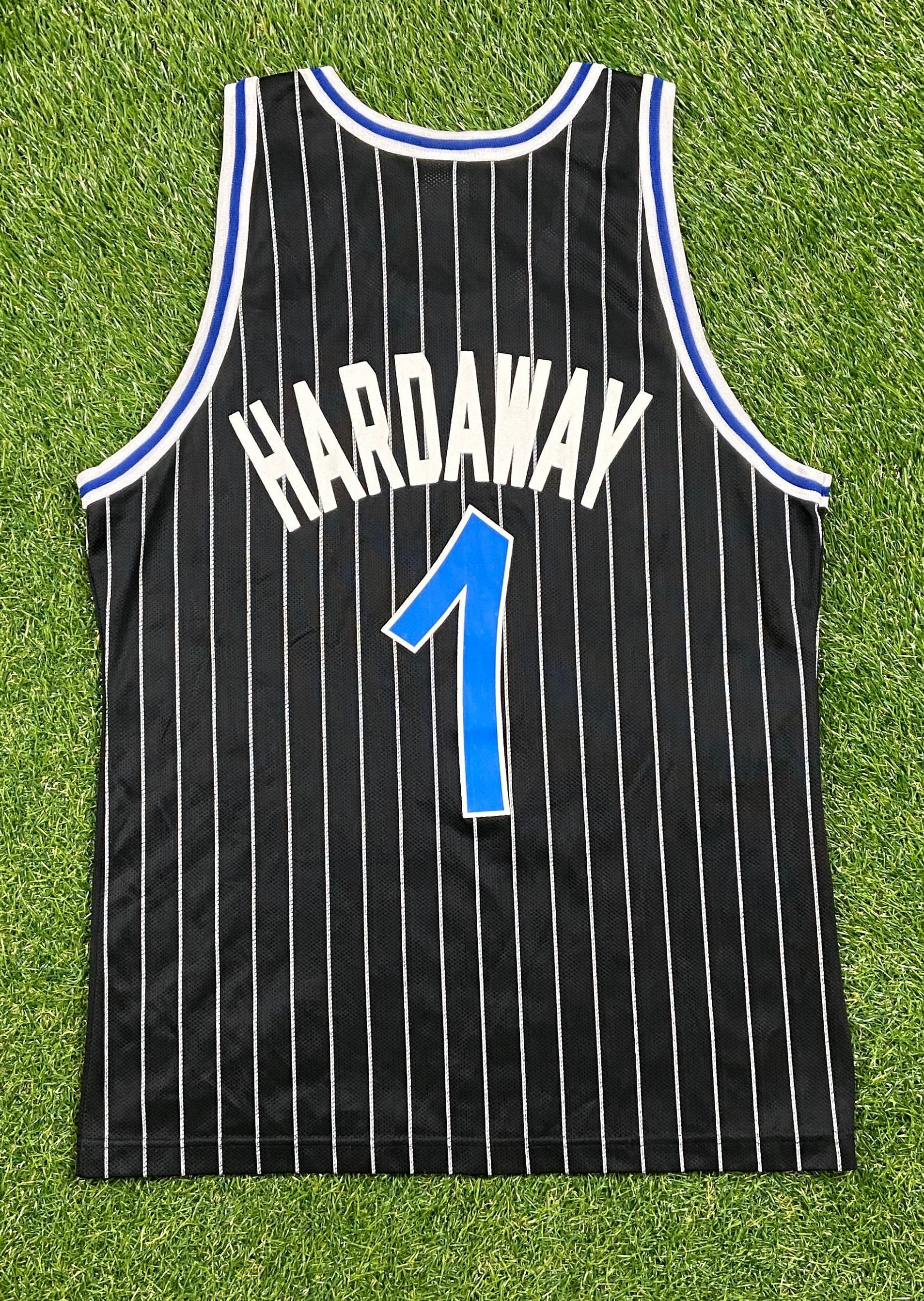 Vintage Penny Hardaway Orlando Magic Basketball Jersey Youth Xl Blue Champion NBA