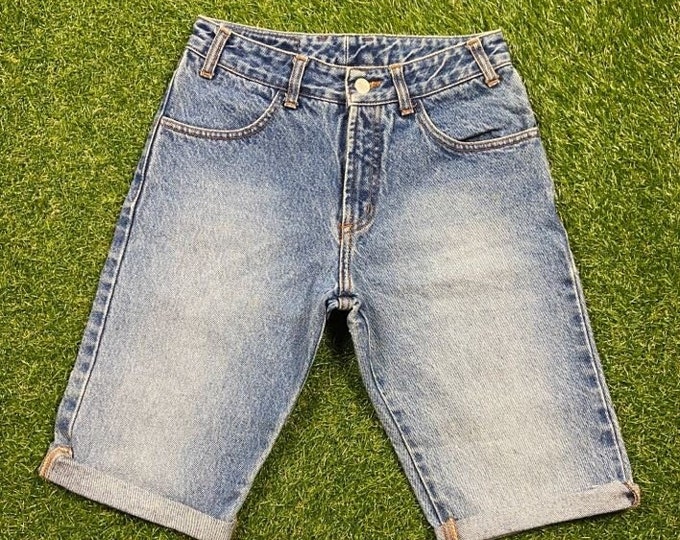 Vintage Bongo Short Jeans Gene Montesano Size 3 1990s 90s American USA Classic Blue Jeans Pants Bottoms True Vtg Capri Ladies Women’s