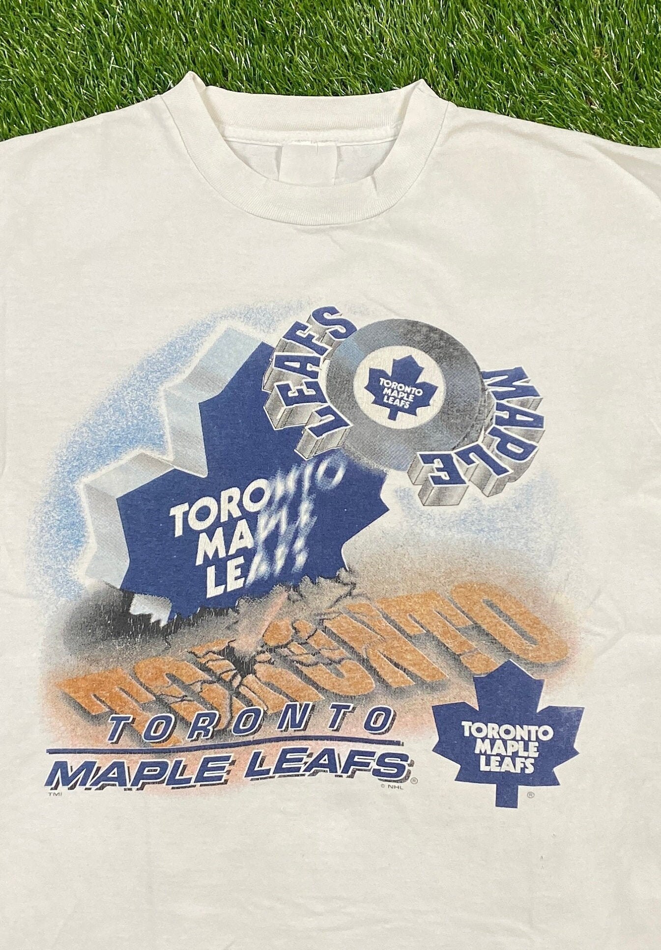 Vintage Toronto Maple Leafs T Shirt Tee Screen Stars Size 