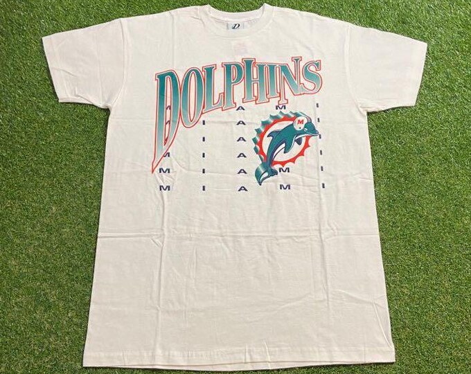Vintage Miami Dolphins T Shirt Tee Size XXL 2XL NFL Football Florida 305 Dan Marino 1990s 90s Classic