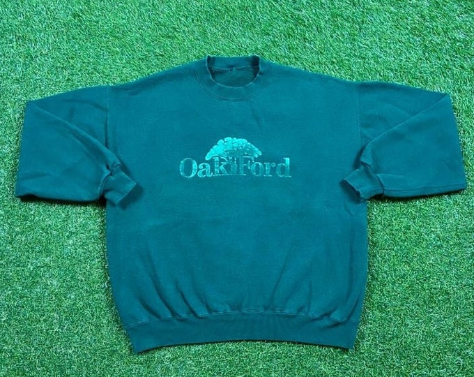 Vintage Oak Ford Crewneck Sweatshirt Size Xtra Large XL US Open Golf Tiger Woods Pull Over Oversized