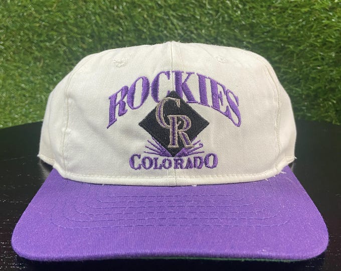 Vintage Colorado Rockies Snapback Hat OSFA MLB Baseball Denver 1990s 90s