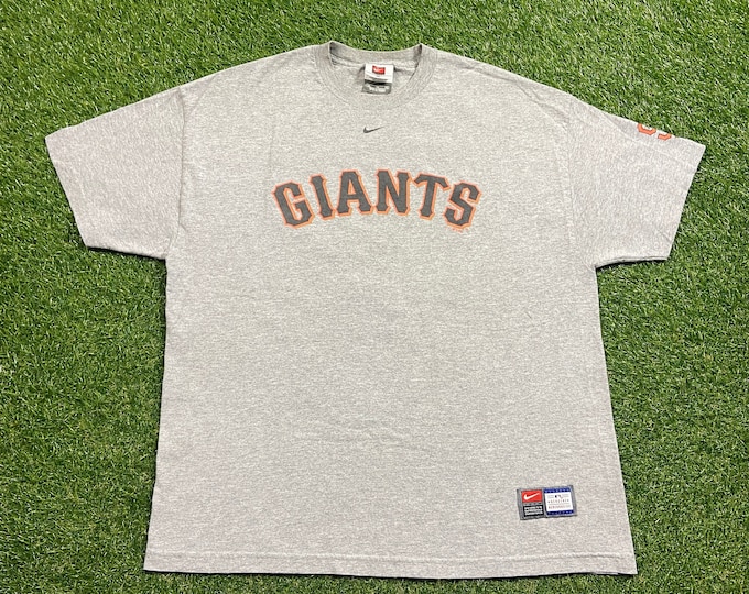Vintage San Francisco Giants T Shirt Tee Nike Size Xtra Large XL MLB Baseball National League Barry Bonds 1990s 90s Center Swoosh