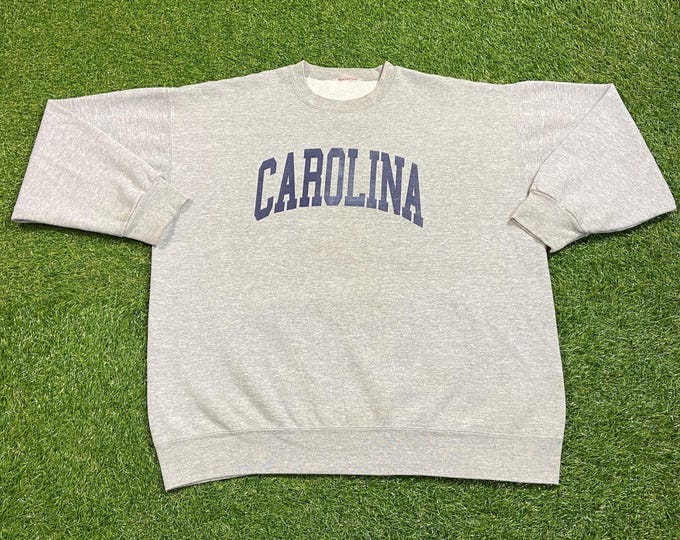 Vintage Carolina Crewneck Sweatshirt Size XXL 2XL Great Smoky Mountains Charlotte Myrtle Beach Pull Over Oversized 1990s 90s
